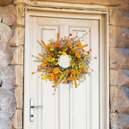 17.7" Fall Wreath for Front Door