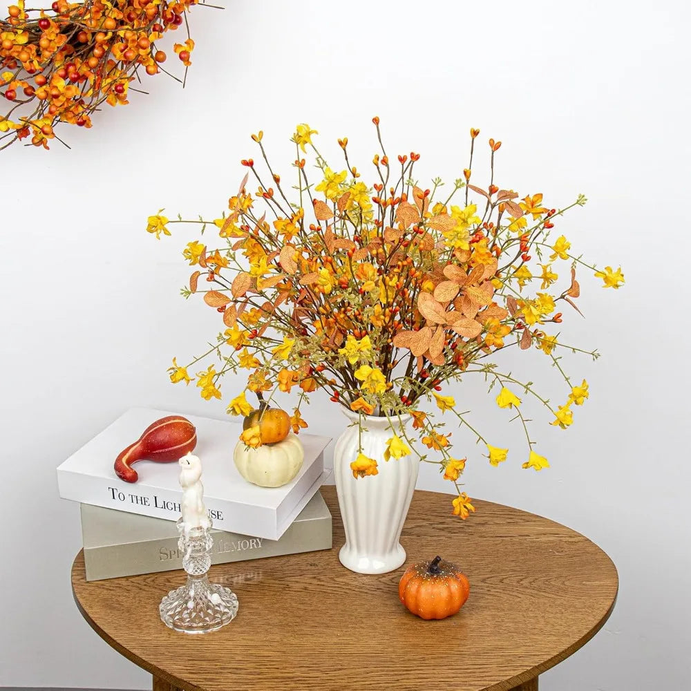 Artificial Fall Flowers 12 Pack Fall Floral Picks 17"