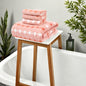 4/8Piece Cotton Bath Towels Popcorn Textured