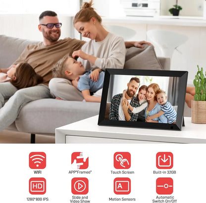 10.1 Inch Smart Wi-Fi Digital Photo Frame LCD Touch Screen