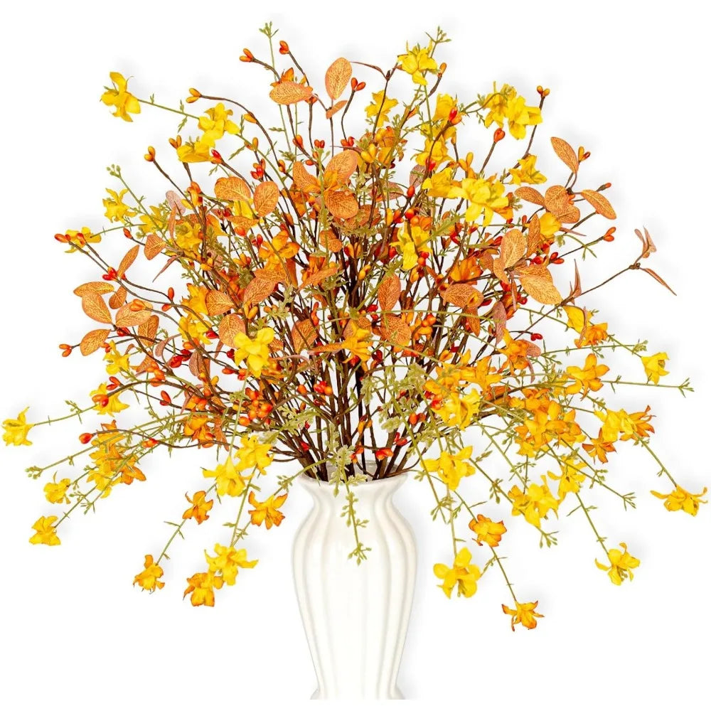 Artificial Fall Flowers 12 Pack Fall Floral Picks 17"