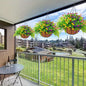 1/ 2/ 3 Pack Outdoor Artificial Faux Hanging Flowers Basket