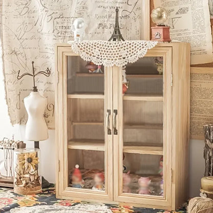 6 Layers Solid Wood Display Cabinet