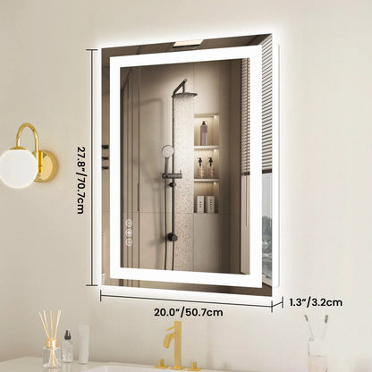 36"x 24"LED Bathroom Vanity Mirror Memory Function