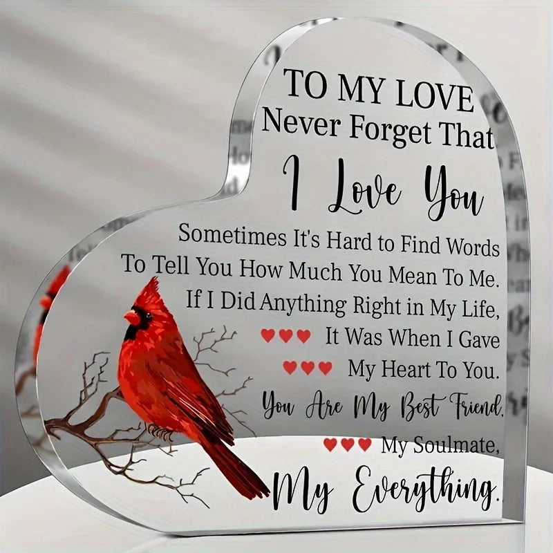 To My Love Acrylic Gift For Her