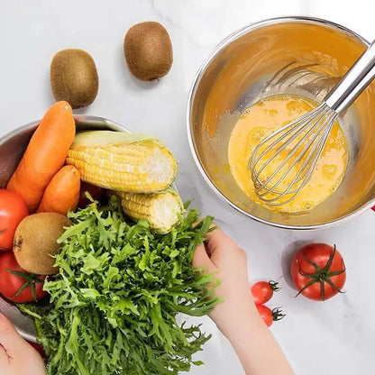 7 Colors Stainless Steel Mixing Bowl With Lid