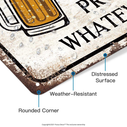 Welcome to Our Backyard Bar Vintage Sign