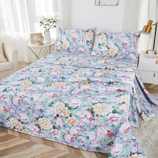 4pcs 600 TC 100% Egyptian Cotton Fitted Sheet Set