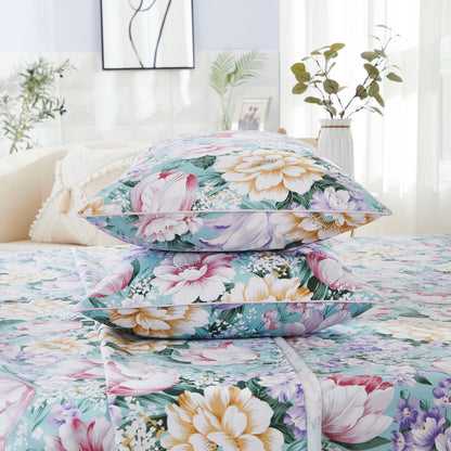 4pcs 600 TC 100% Egyptian Cotton Fitted Sheet Set