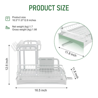 2-Tier Dish Drying Rack