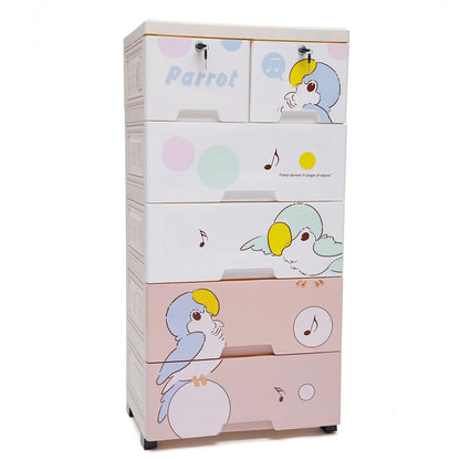 Adorable 6 Drawer PP Dresser Chest Bedroom Storage Organizer