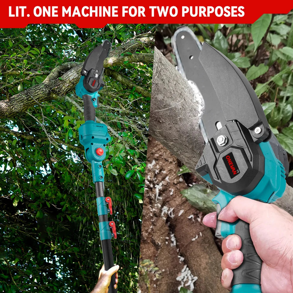 2in1 Brushless High Branch Saw Chainsaw & Pruning Shears