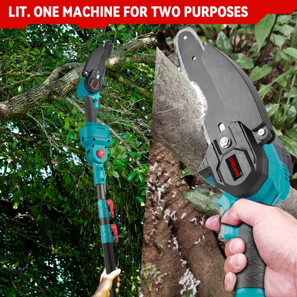 2in1 Brushless High Branch Saw Chainsaw & Pruning Shears
