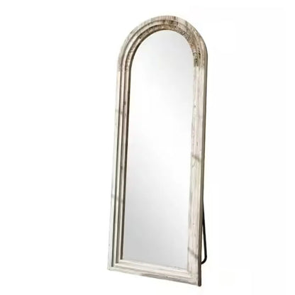 Arched Classic Wood Framed Full Length Floor Mirror