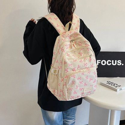 3Pcs/Set Print Backpack with Crossbody Bag and Small Purse