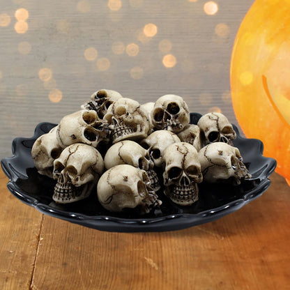 20Pcs Halloween Miniature Skulls Heads Ornament