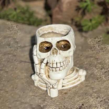 Spooky Skull Planter Flower Pot for Indoor and Outdoor