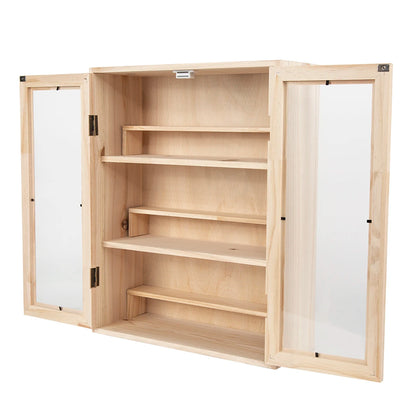 6 Layers Solid Wood Display Cabinet