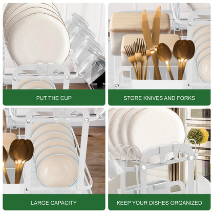 2-Tier Dish Drying Rack