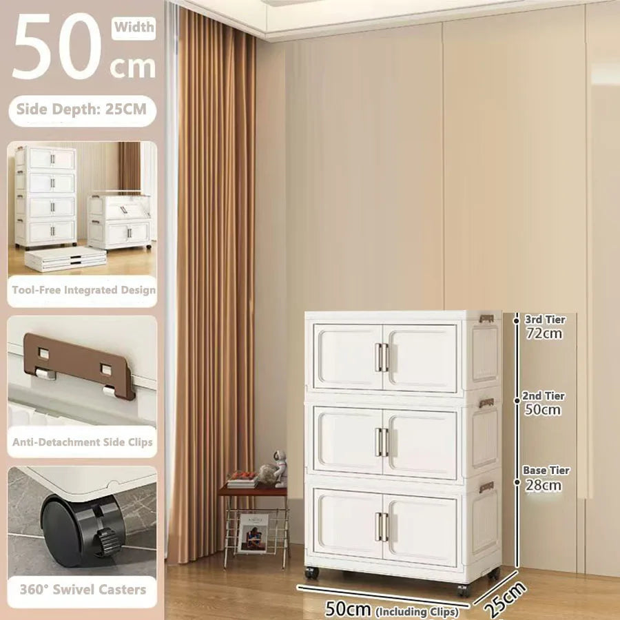 Folding Storage Cabinet Organizer