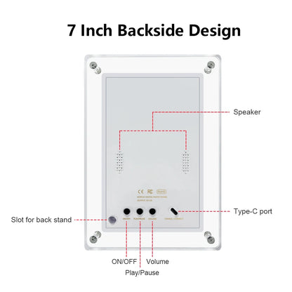 Acrylic Digital Photo Frame 5 and 7 Inch