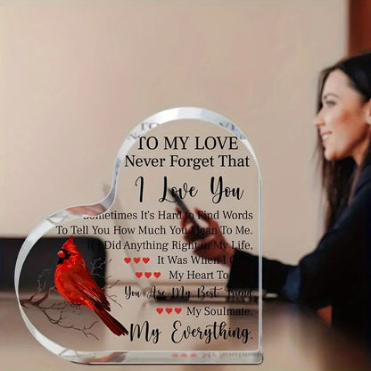To My Love Acrylic Gift For Her