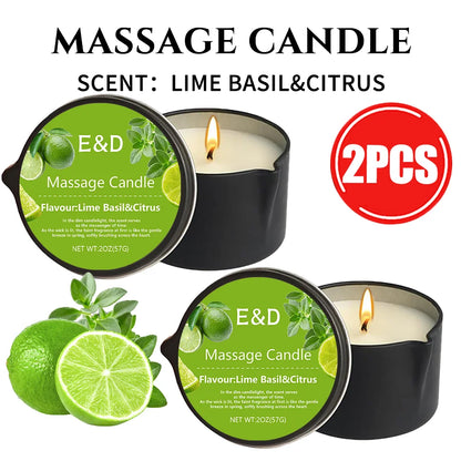 2PCS Massage Oil Candles