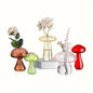 Set of 5 Mushroom Glass Vases
