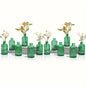 12 Pack Clear Vintage Glass Bud Vases