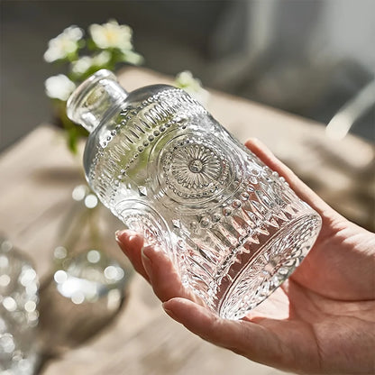 12 Pack Clear Vintage Glass Bud Vases
