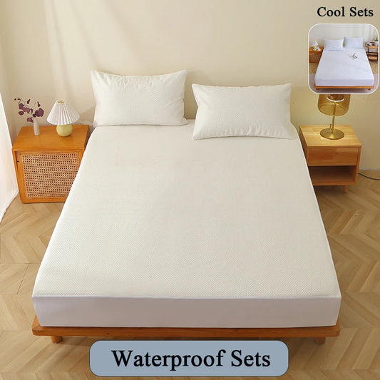 Waterproof Cooling Mattresses Topper Protector