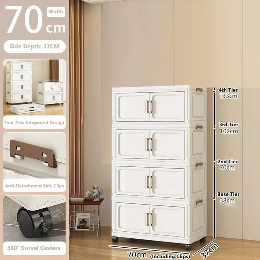 Folding Storage Cabinet Organizer