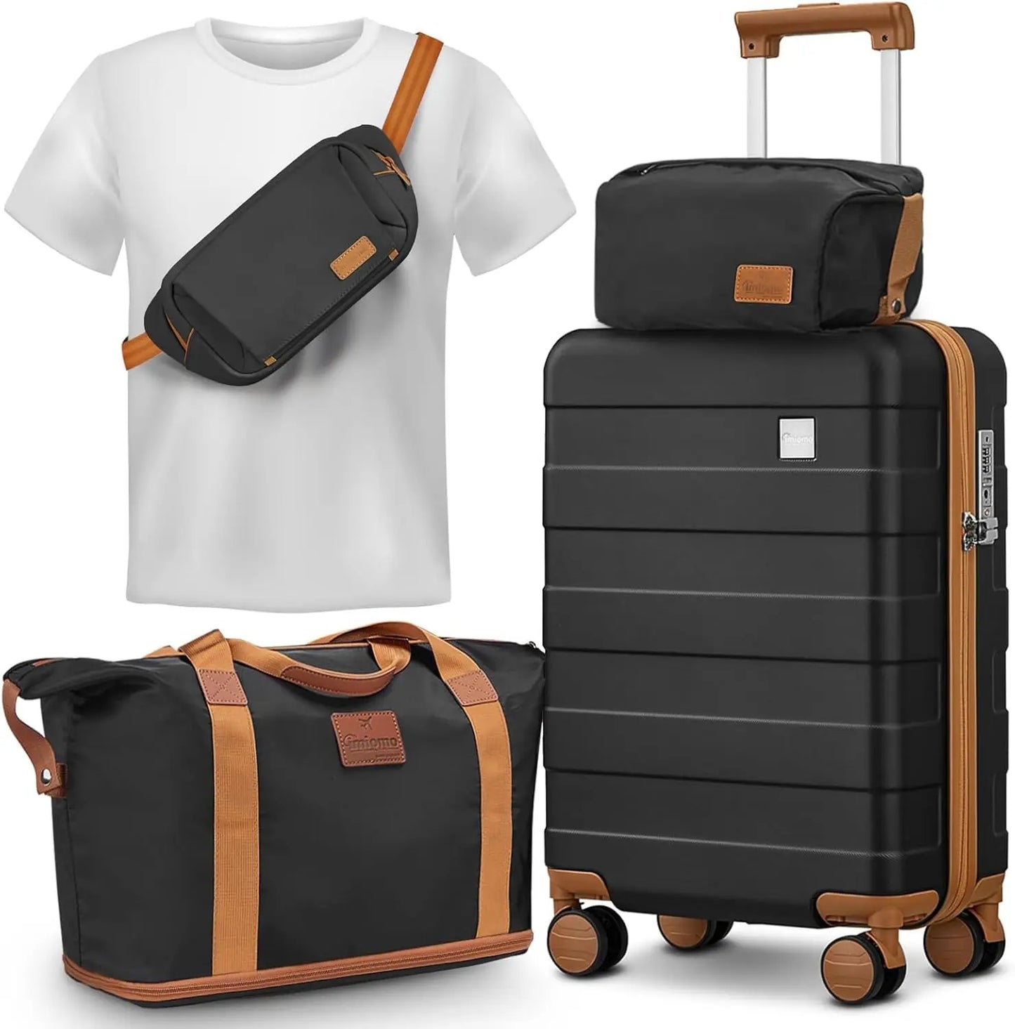 Travel Luggage Set, Hard Shell Lightweight Carry on