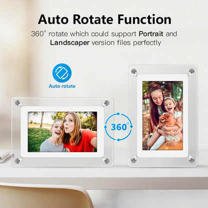 Acrylic Digital Photo Frame 5 and 7 Inch