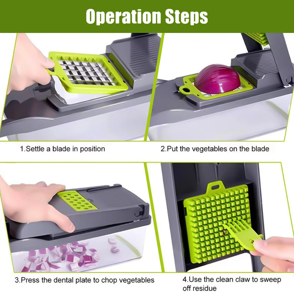 14 in 1 Multifunctional Vegetable Chopper