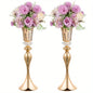 Set of 2/10 Crystal Flower Stands Centerpiece Vases