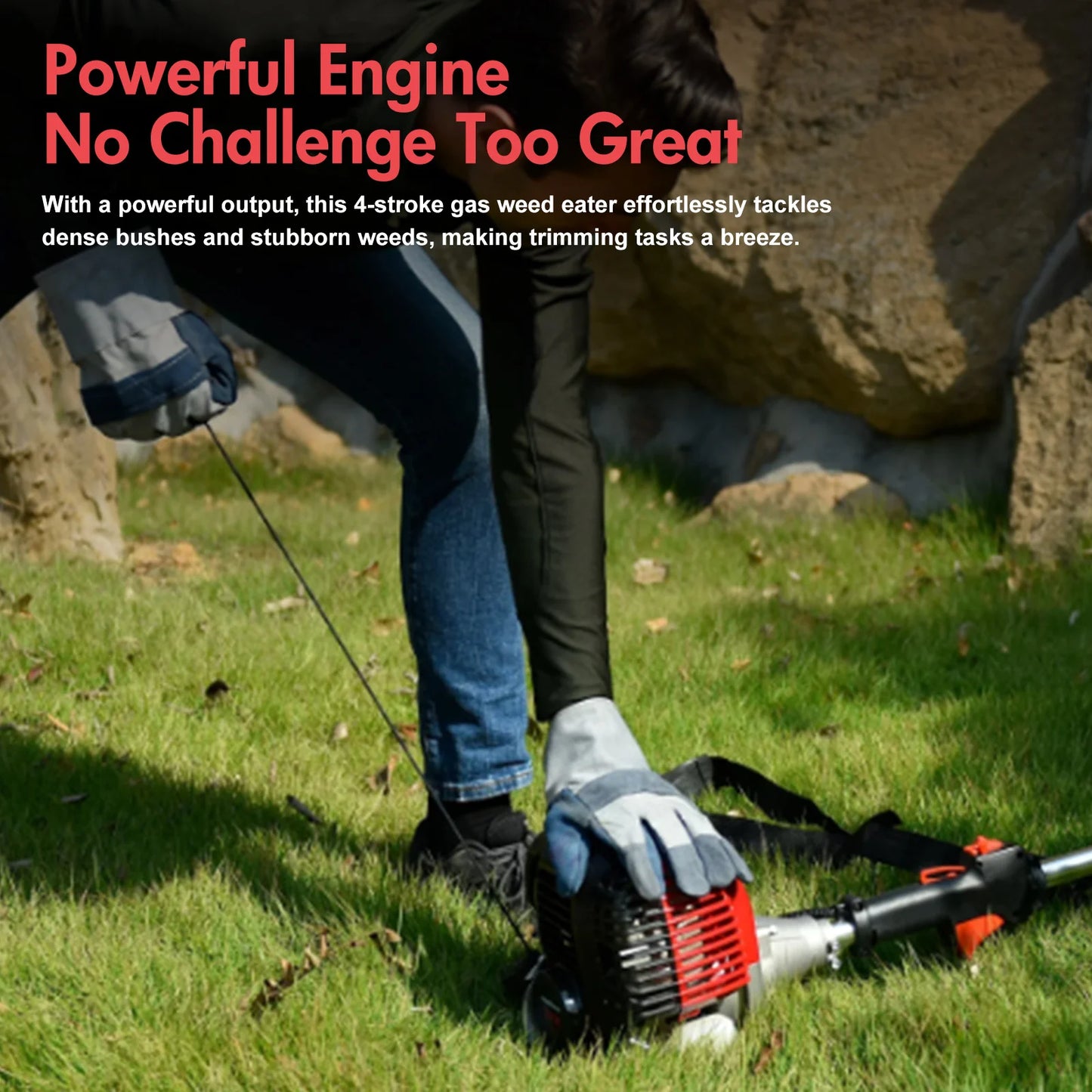 4-Stroke Gas Weed Eater 31cc 15lb