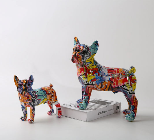 Nordic Art Painting Graffiti French Bulldog