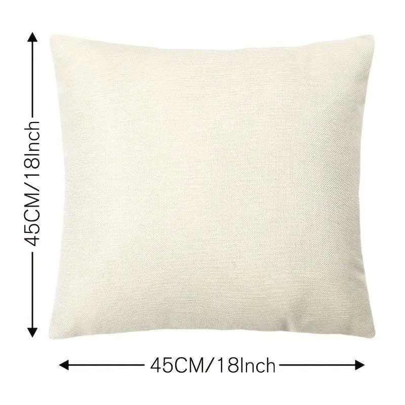 Set of 4 Abstract Flower Pillow Covers  18x18 Inches