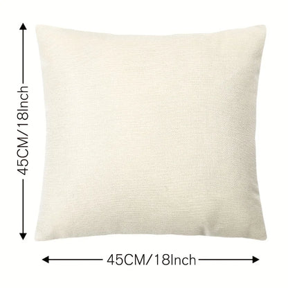 Set of 4 Abstract Flower Pillow Covers  18x18 Inches