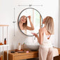 Round Vanity Framed Mirror for Wall