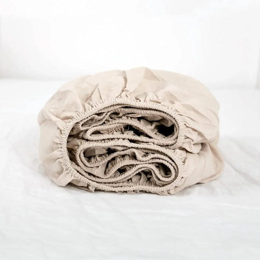 Linen Fitted Sheet (1 Piece) - 14" Pocket