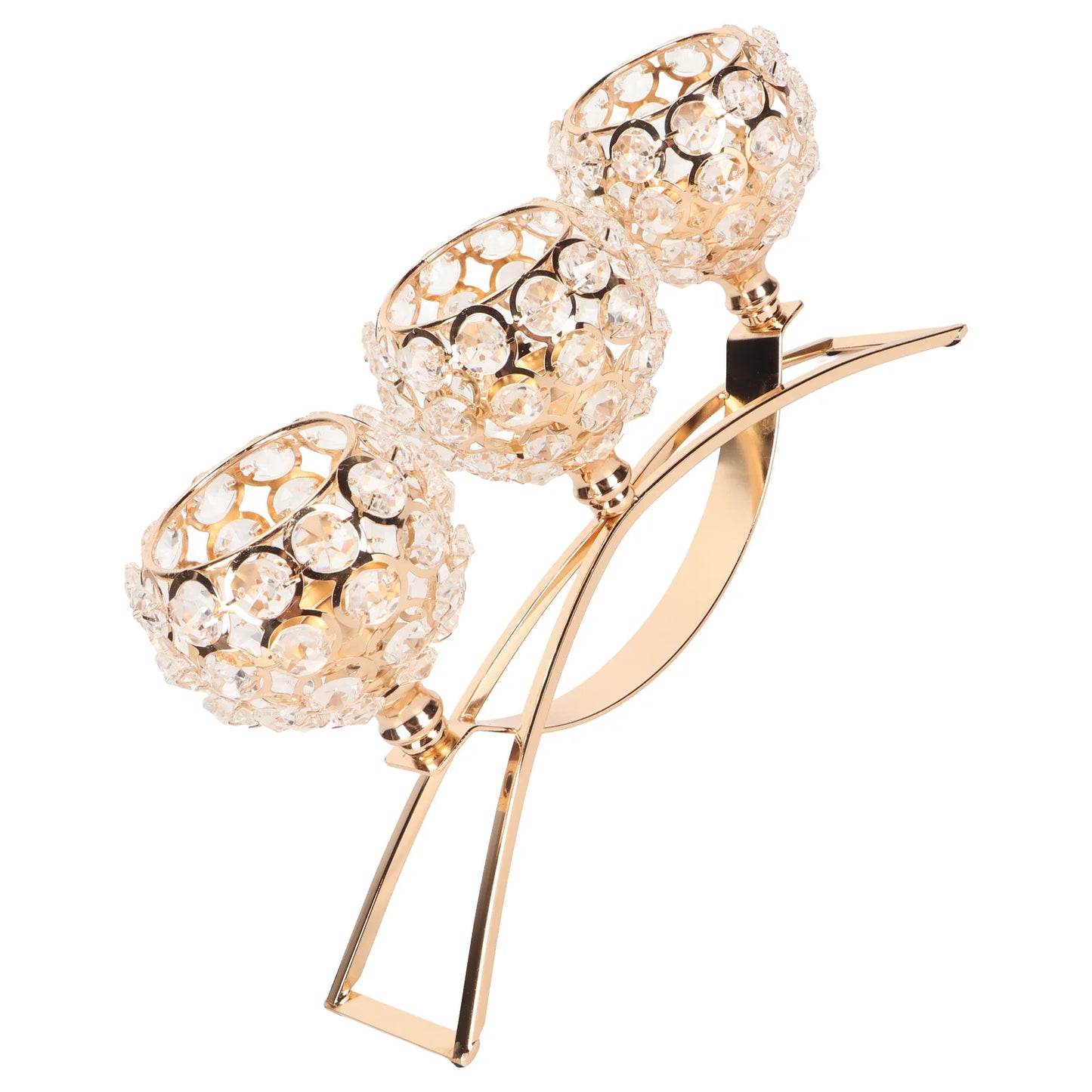 Crystal Candle Holder 3 Heads