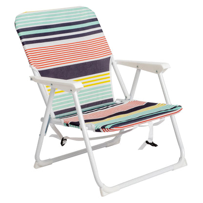 Oxford Cloth White Beach Chair