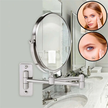 10X Magnifying 360 Swivel Makeup Mirror 8"