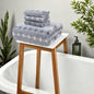 4/8Piece Cotton Bath Towels Popcorn Textured