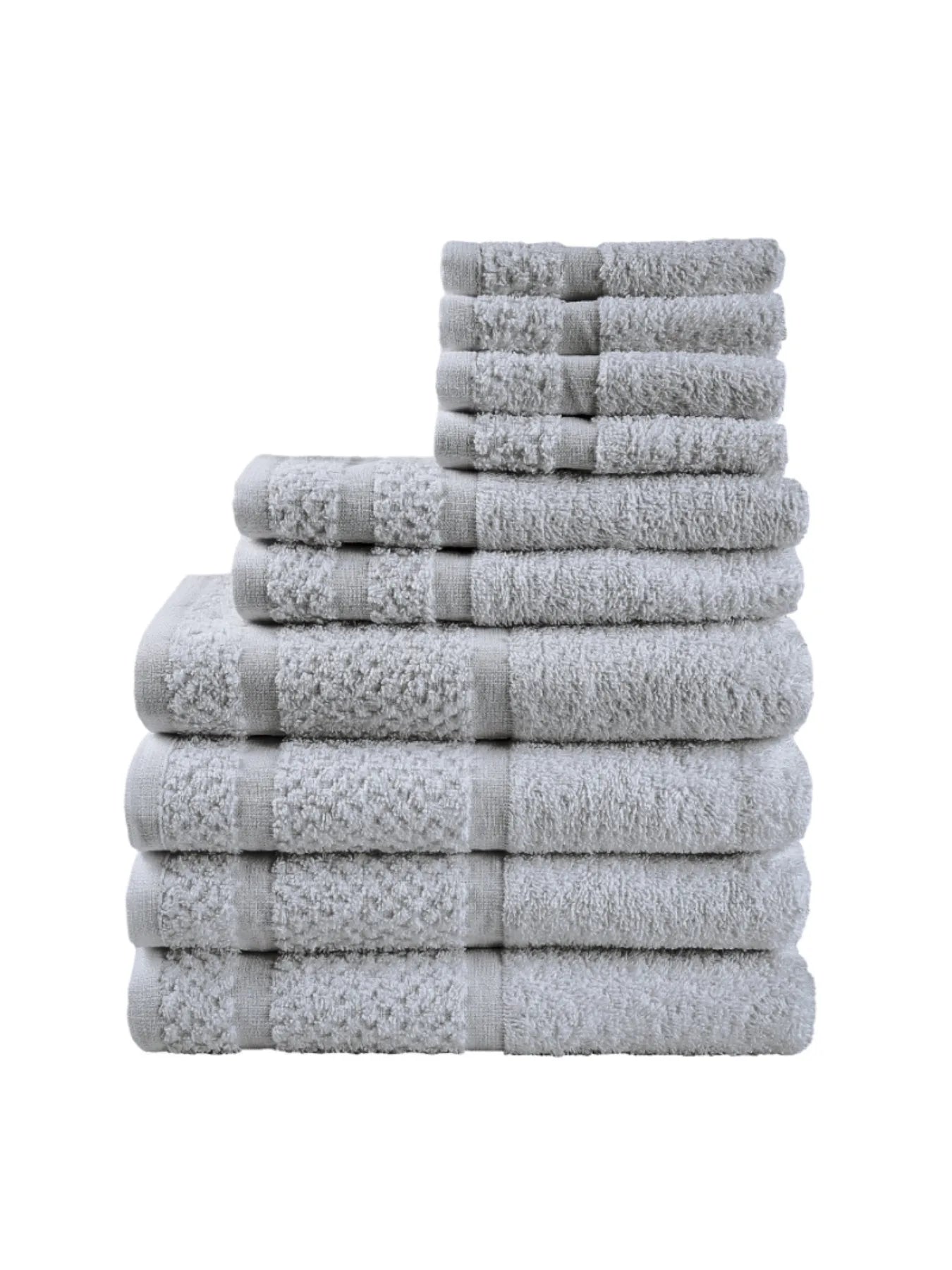 10 Piece Towel Set with Upgraded Softness & Durability