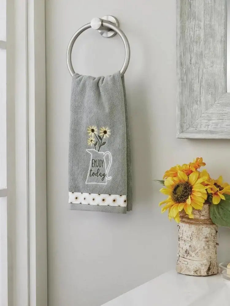 Enjoy Today Hand Towel 2pc Set for Bath/Kitchen