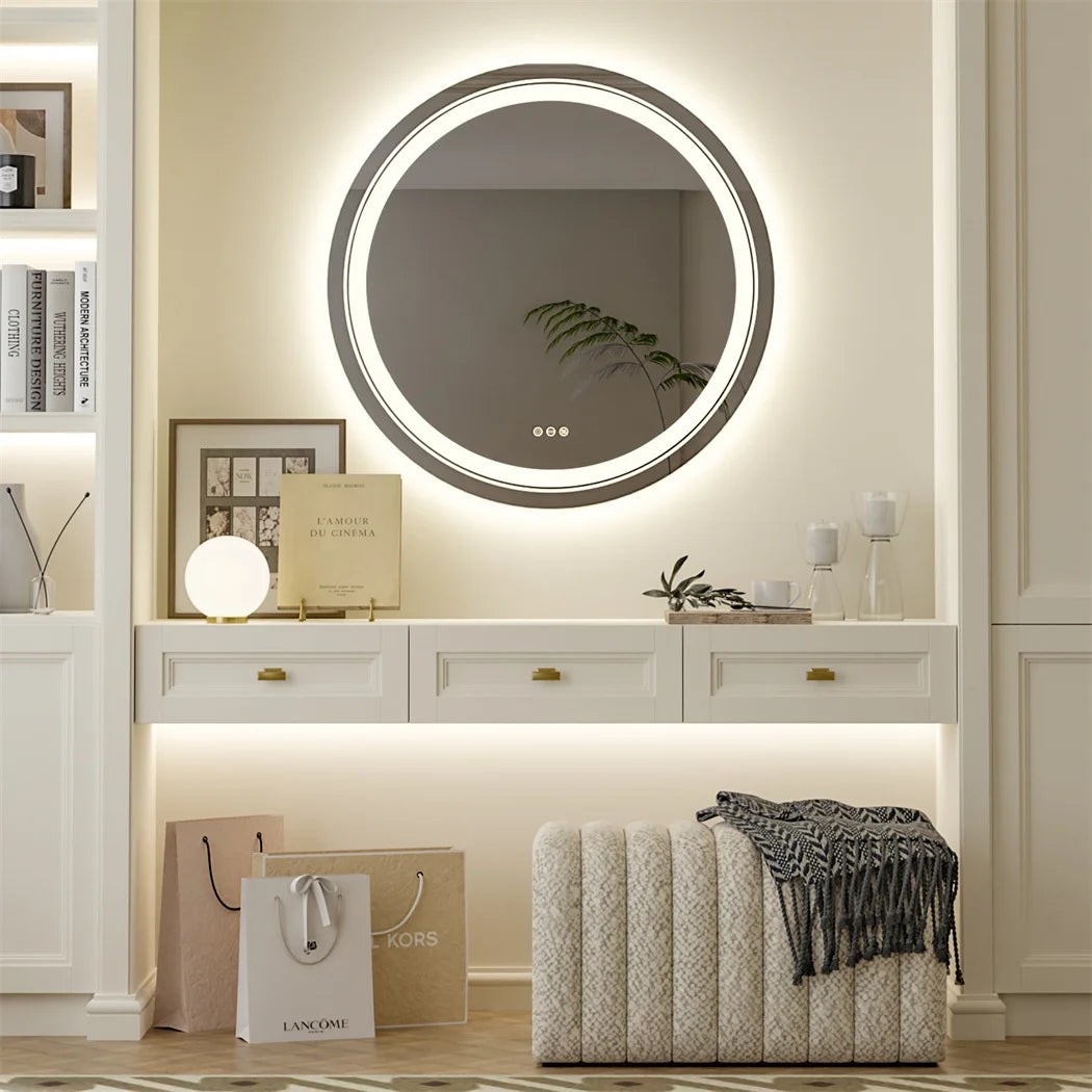 Round Bathroom Fogless Vanity Mirror