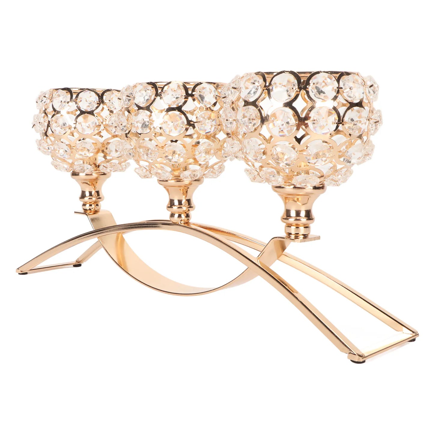 Crystal Candle Holder 3 Heads